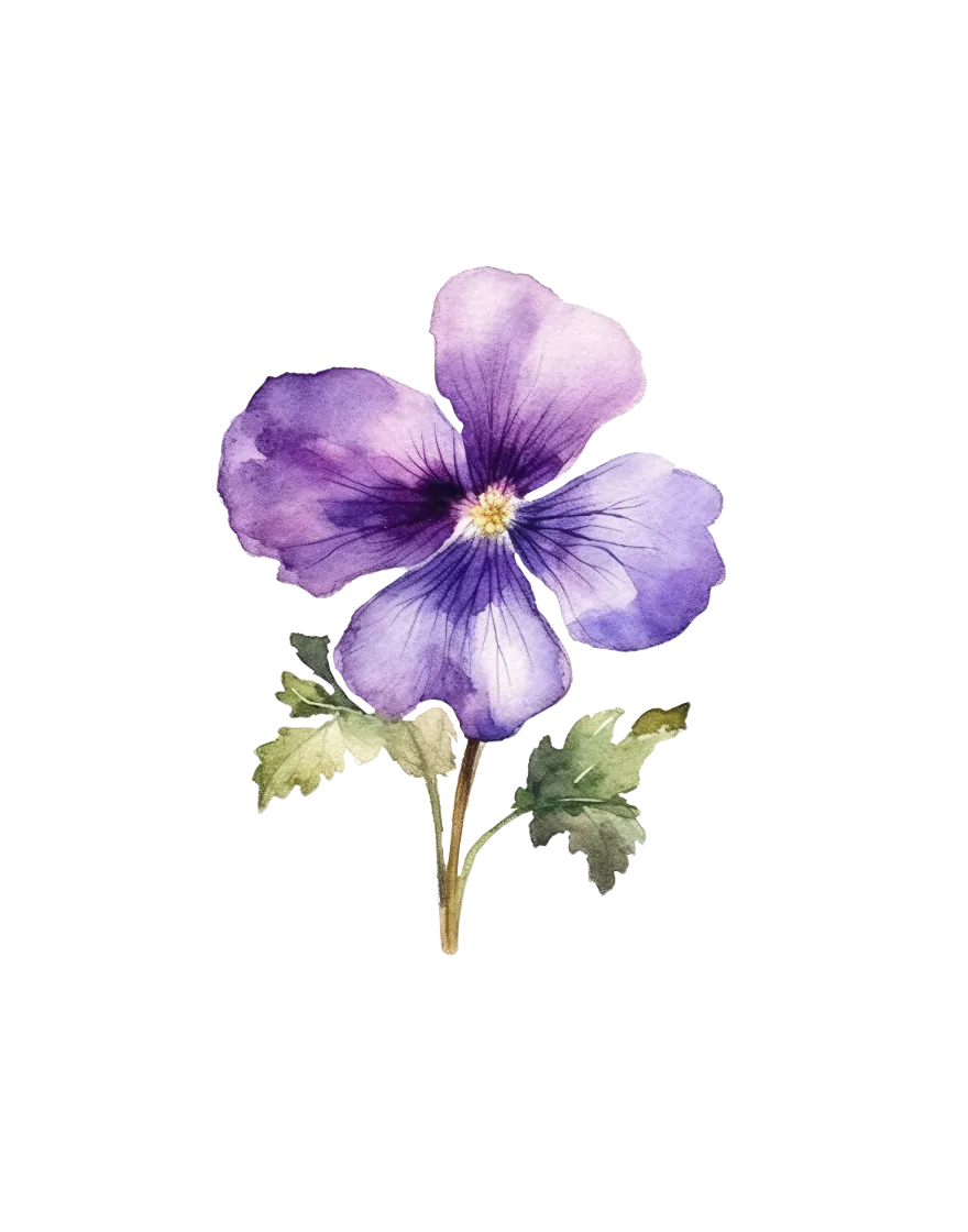 The February print — violet